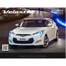 AL DOOR SILL SCUFF PLATES HYUNDAI VELOSTER 2011-15
